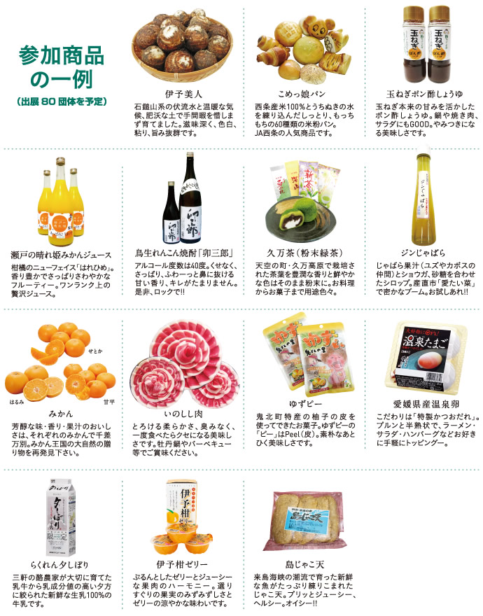 参加商品の一例