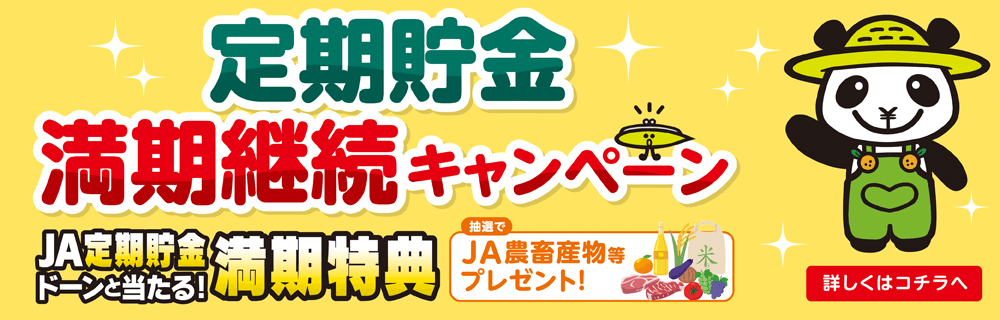 定期貯金 満期継続キャンペーン