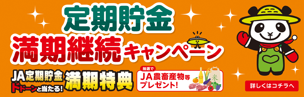 定期貯金 満期継続キャンペーン(冬)